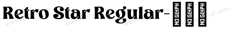 Retro Star Regular字体转换